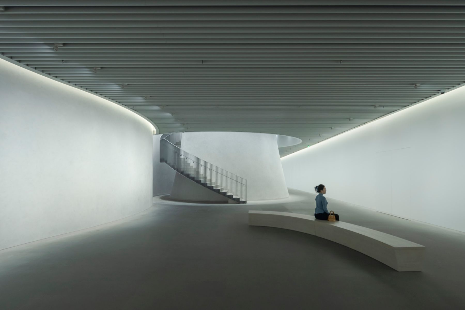 Aurora Museum, Shanghai. Architecture: Tadao Ando Architect & Associates, Osaka. Lighting design: Kilt Planning Office, Kawasaki. Photography: Jackie Chan, Sydney