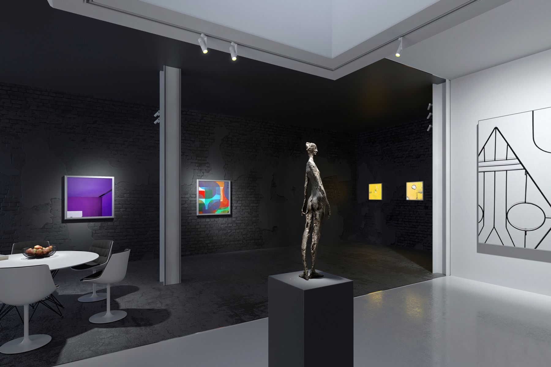 Eclipse offers high-end technology, maximum visual comfort and a system scope for all applications. Visualisation: Electric Gobo