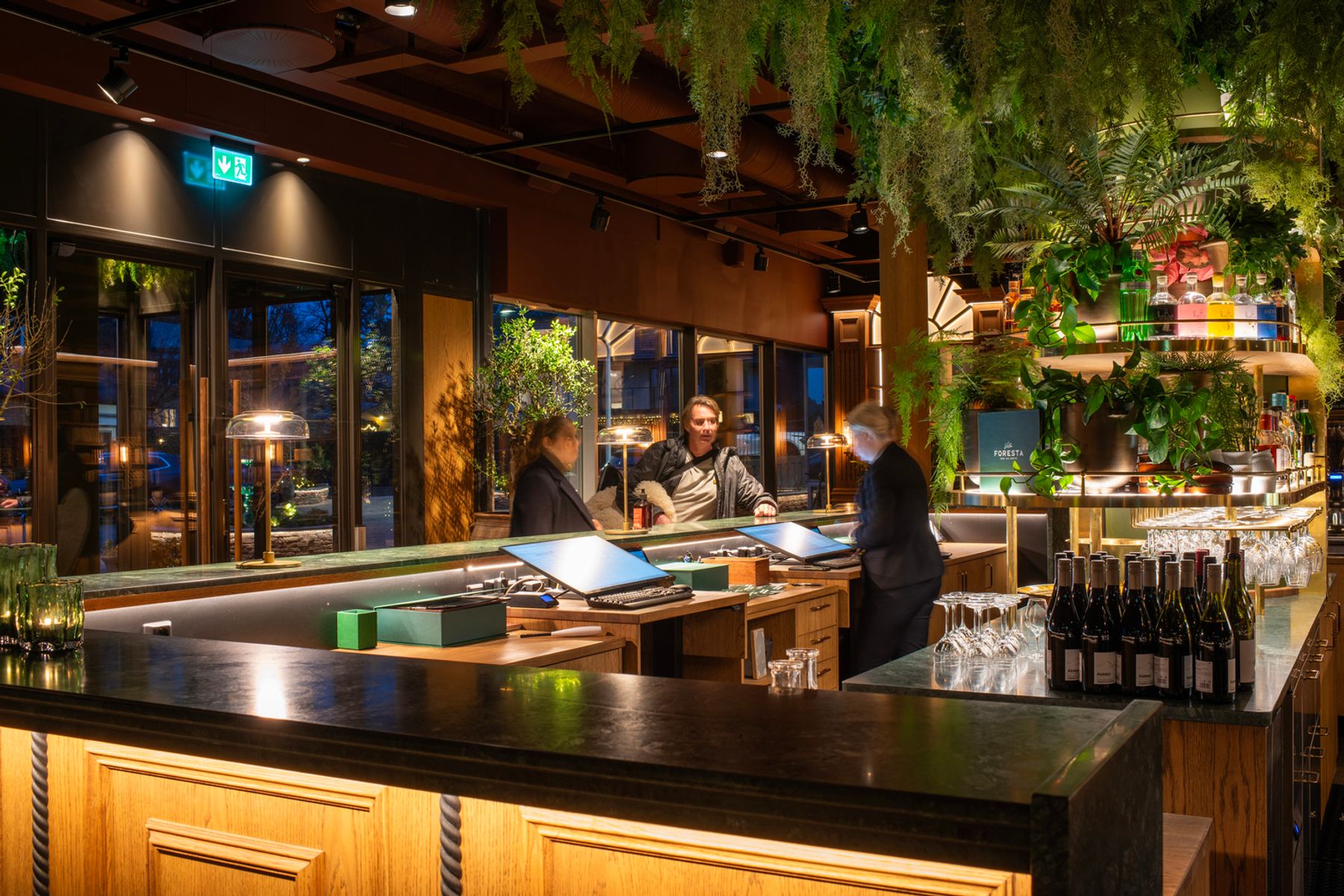 Villa Foresta Hotel, Stockholm. Client: SMS. Architecture/Interior design: Manor House AB. Lighting design: Stockholm El-design AB. Photography: Johan Elm.
