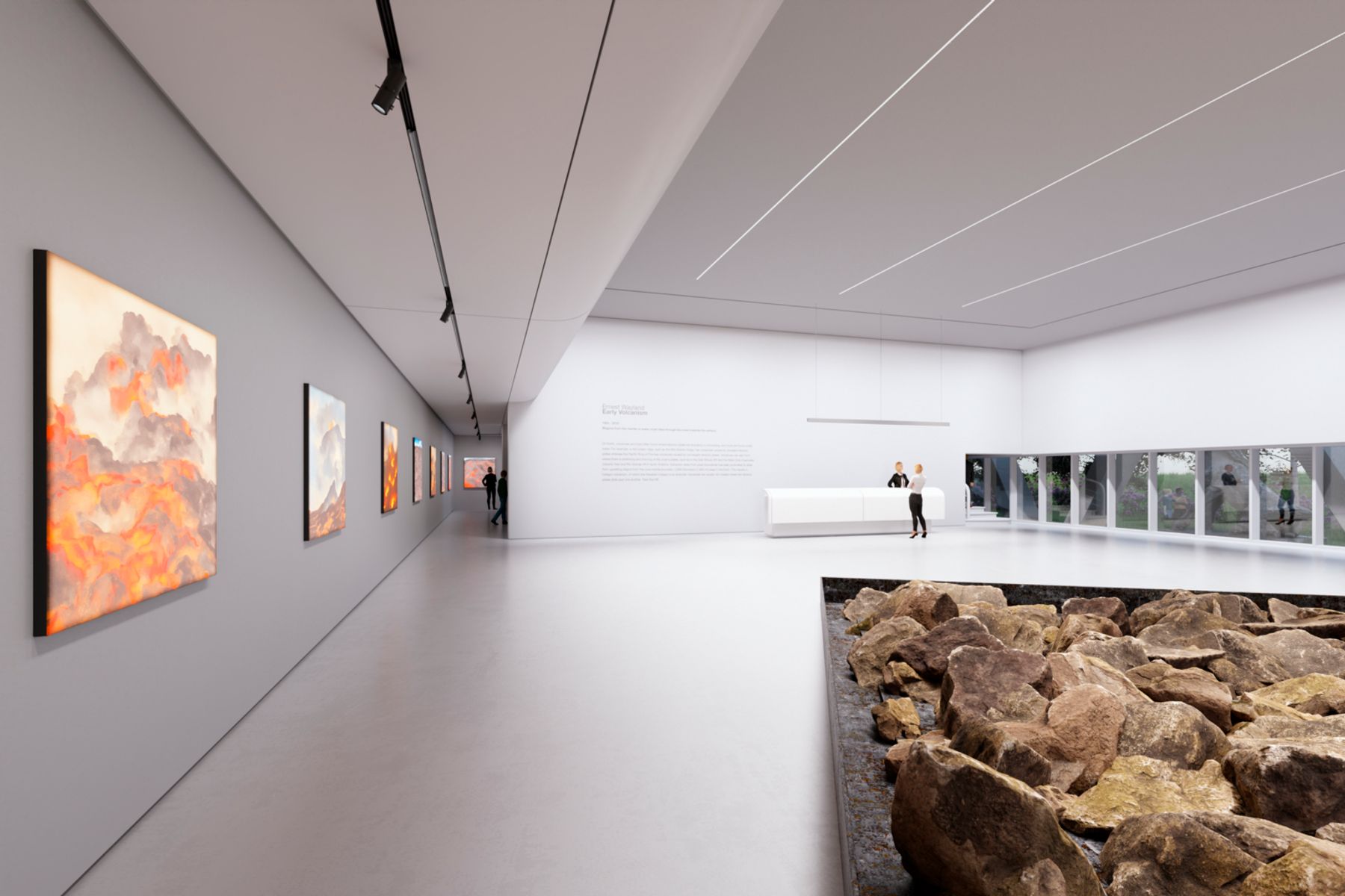 Invia 48V flexible in museums and galleries. Visualisation: Electric Gobo