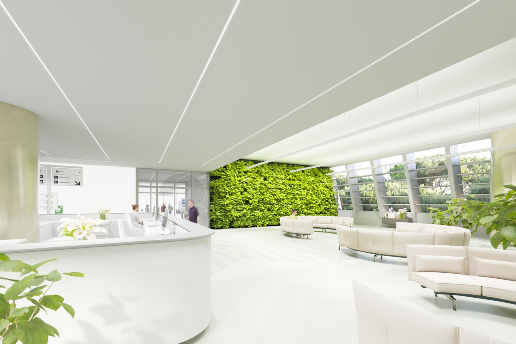 Invia 48V integrated in public buildings. Visualisation: Electric Gobo