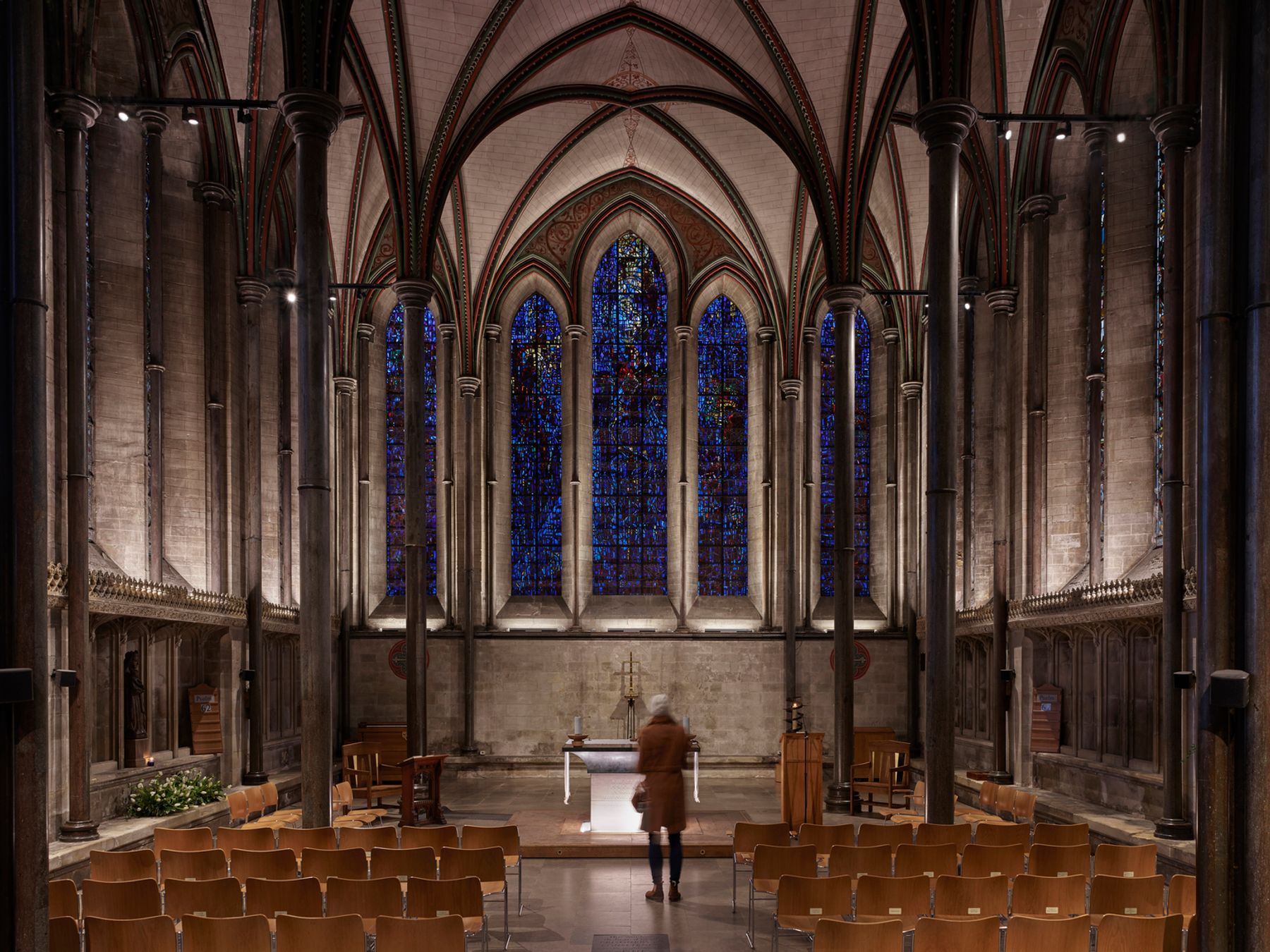 Salisbury Cathedral. Electrical engineering: Spectrum Electrical Group. Photography: James Newton.