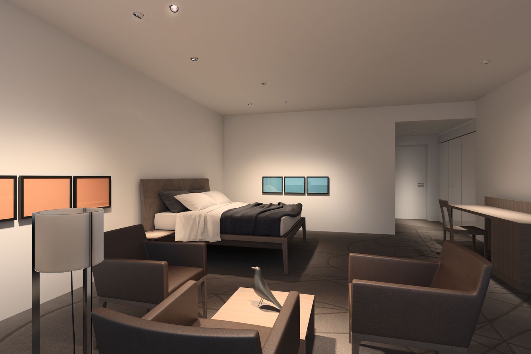 Starpoint recessed floodlights enable differentiated, perception-orientated lighting concepts for a low-key ceiling design - even in small homes or restaurants.