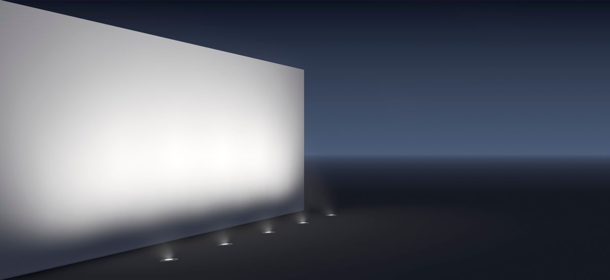 Recessed wallwashers