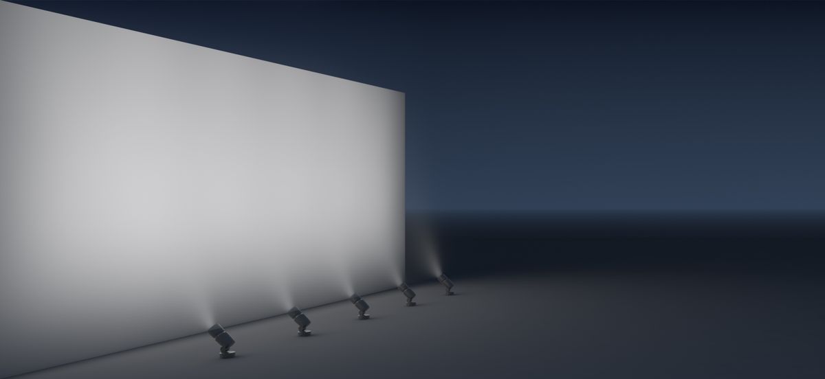 Lens wallwashers