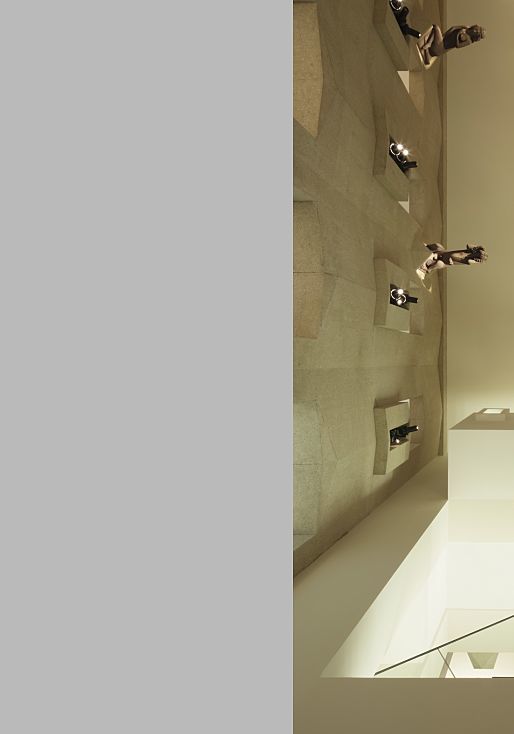 Augustinian Museum: Illuminated sculptures in remodeled monastery church with ERCO spotlights.