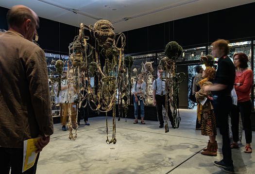 Art installation at the Australian Pavilion, Venice Biennale, illuminated by ERCO spotlights.