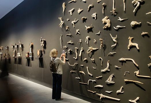 Art exhibit at the Australian Pavilion, Venice Biennale, illuminated by ERCO spotlights.