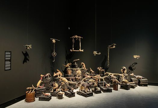 Art installation at the Australian Pavilion, Venice Biennale, illuminated by ERCO spotlights.