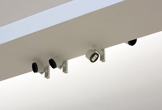ERCO Parscan LED spotlights for accent lighting in the Axel Vervoordt Gallery.