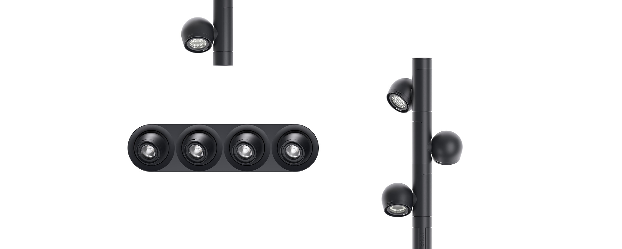 ERCO Axis: Miniature spotlights for accent lighting in showcases and exhibitions.