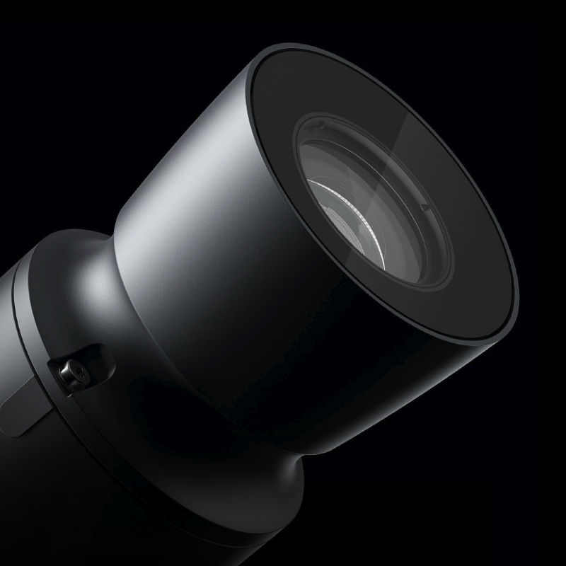ERCO Beamer projector: precision outdoor lighting with darklight lens for facades.