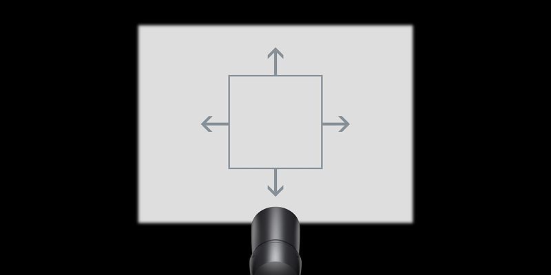 Beamer contour spotlight showing precise light distribution for outdoor lighting.