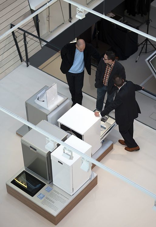 BSH Bosch Siemens appliances display featuring energy-efficient LED lighting.