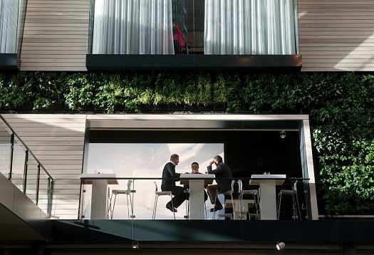ERCO LED lighting at BSH headquarters, Hoofddorp, Netherlands, for efficient and comfortable illumination.