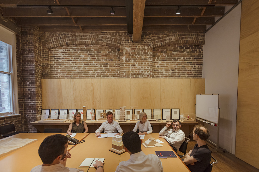ERCO lighting in Candalepas Associates, Sydney, creating effective and pleasing architectural office light.