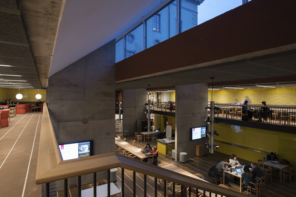 Carolina Rediviva Library in Uppsala, illuminated by Parscan spotlights for visual comfort.
