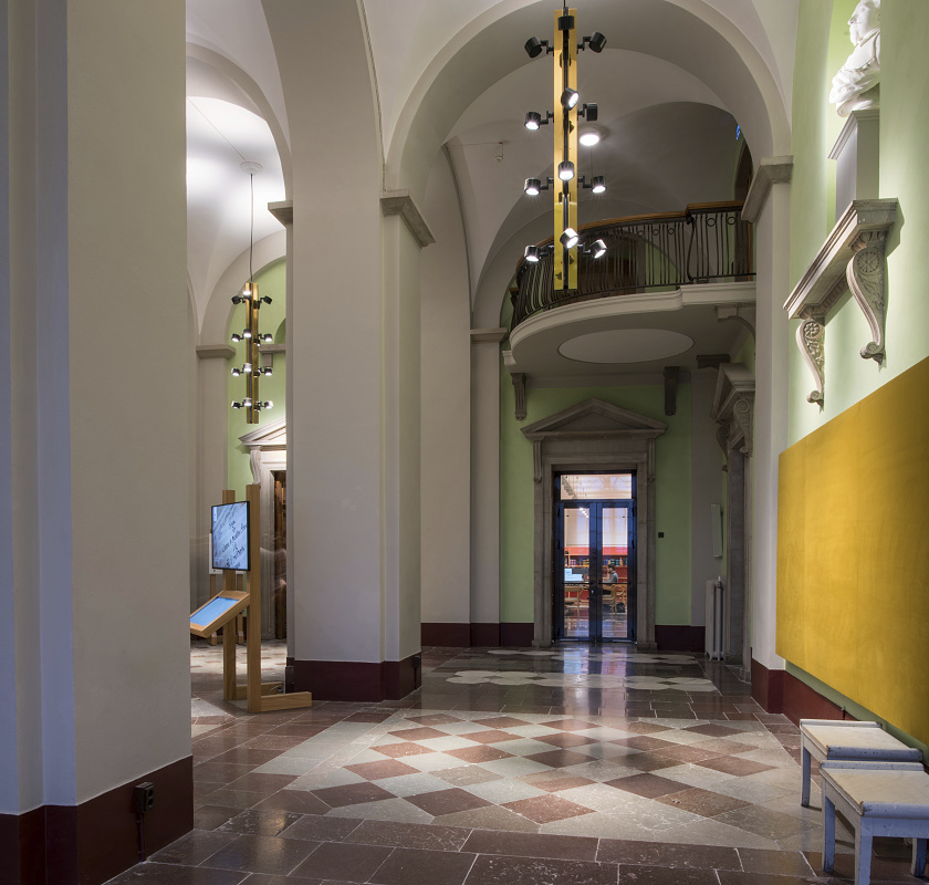 Carolina Rediviva Library interior lit by Parscan spotlights for high illuminance.