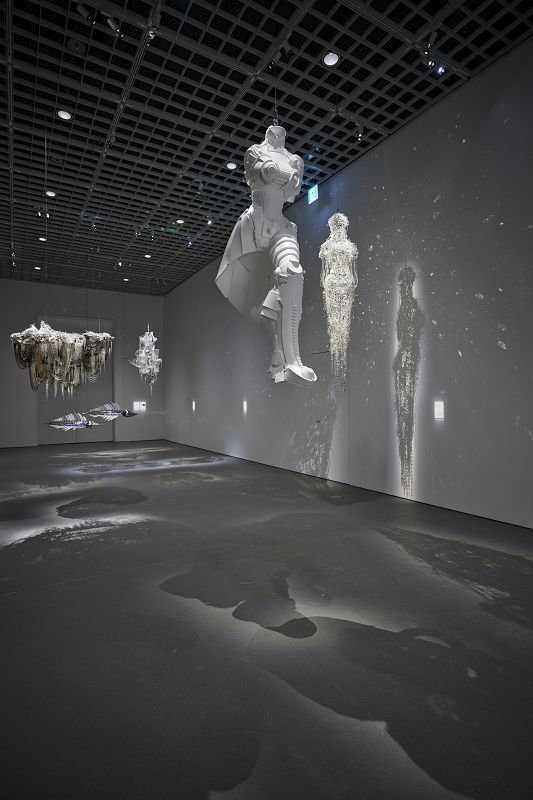 Exhibition lighting with ERCO spotlights at the Amorepacific Museum of Art, Seoul.
