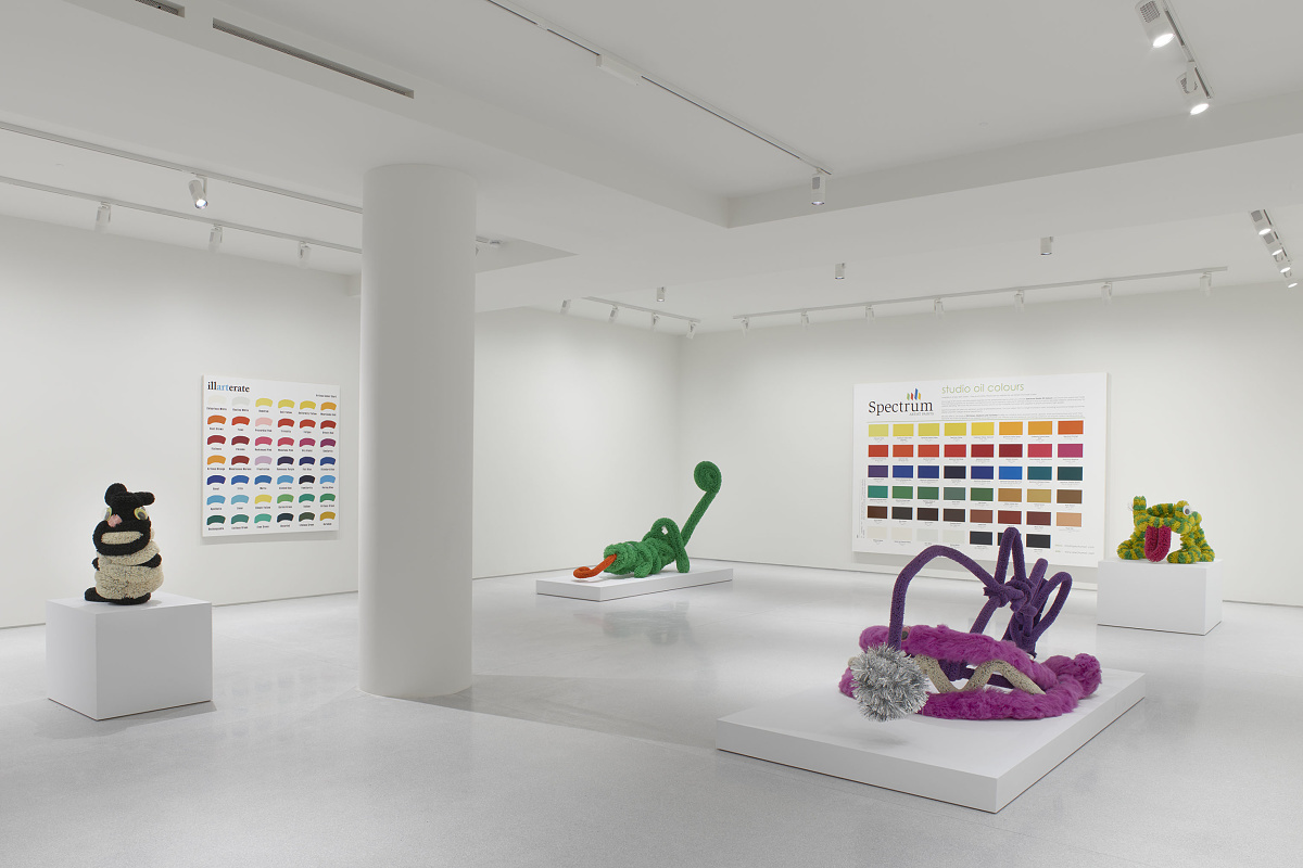 ERCO Eclipse spotlights illuminate art installations at Claridges ArtSpace, London.