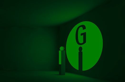 Green graphic with G and i for ERCO lighting knowledge.