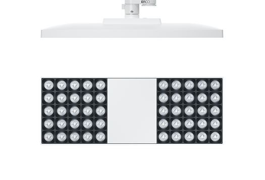 Downlight ERCO per binari elettrificati: illuminazione ufficio flessibile.