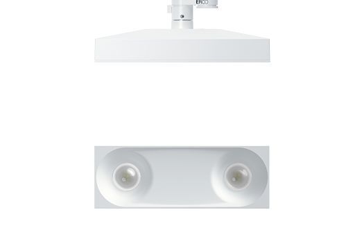 ERCO downlight for track: Flexible office lighting with high visual comfort.