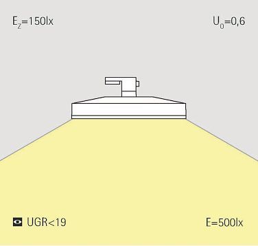 ERCO downlight for track: Flexible office lighting with UGR<19.