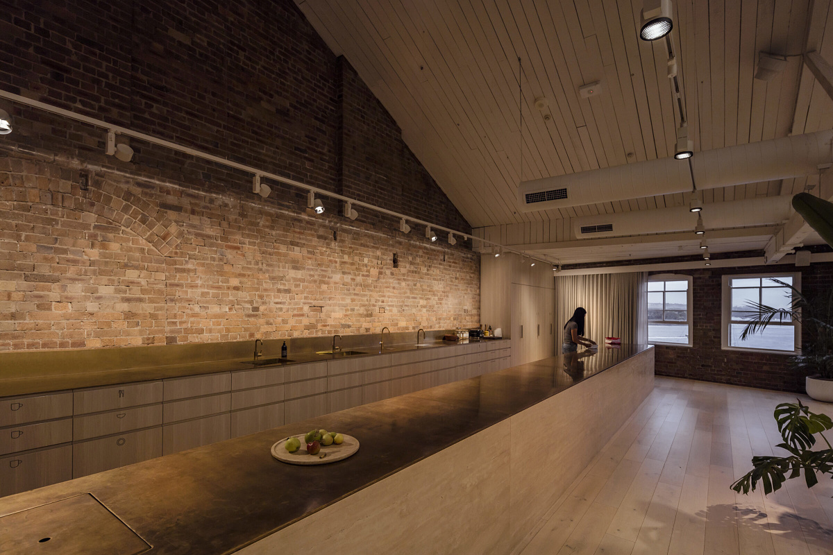 ERCO Jilly downlights illuminate workspaces in the Cox Architecture office, Sydney.