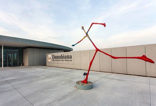 Sculpture at the Danubiana Meulensteen Art Museum entrance, Bratislava.