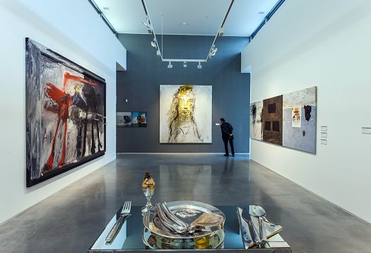 ERCO LED lighting at Danubiana Art Museum, Bratislava. Artworks are emphasized by the light.