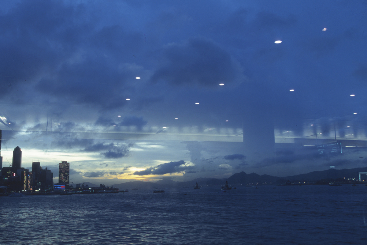 Night cityscape with lighting, depicted in a lighting design drawing.