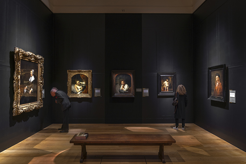 Dulwich Picture Gallery's Rembrandt exhibition featuring ERCO LED lighting.