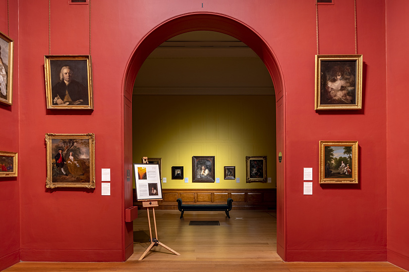 Dulwich Picture Gallery's art exhibition featuring ERCO LED lighting for 'Rembrandt's Light'.