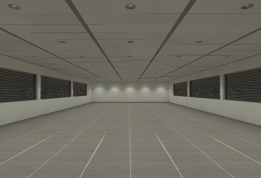 Office space with ERCO LED downlights ensuring durable, standard-compliant lighting.