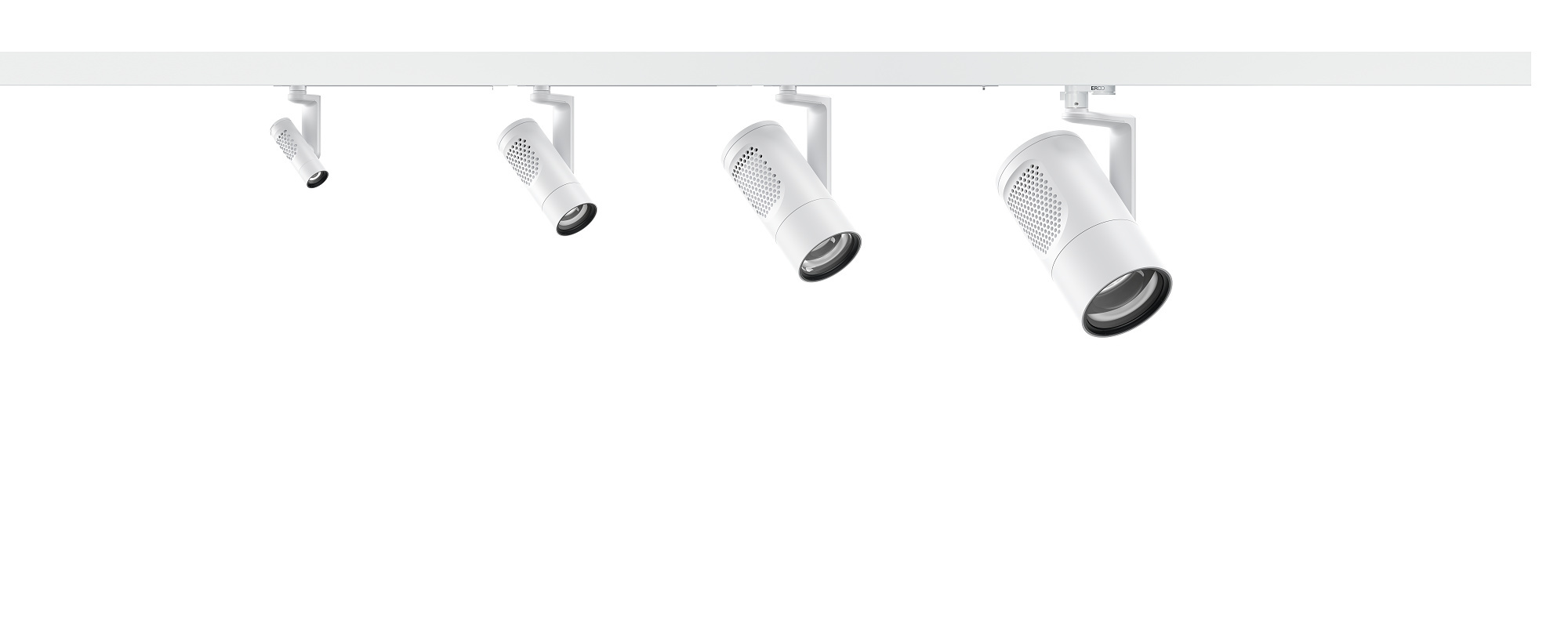 ERCO Eclipse InTrack spotlights for flexible lighting in galleries and museums.