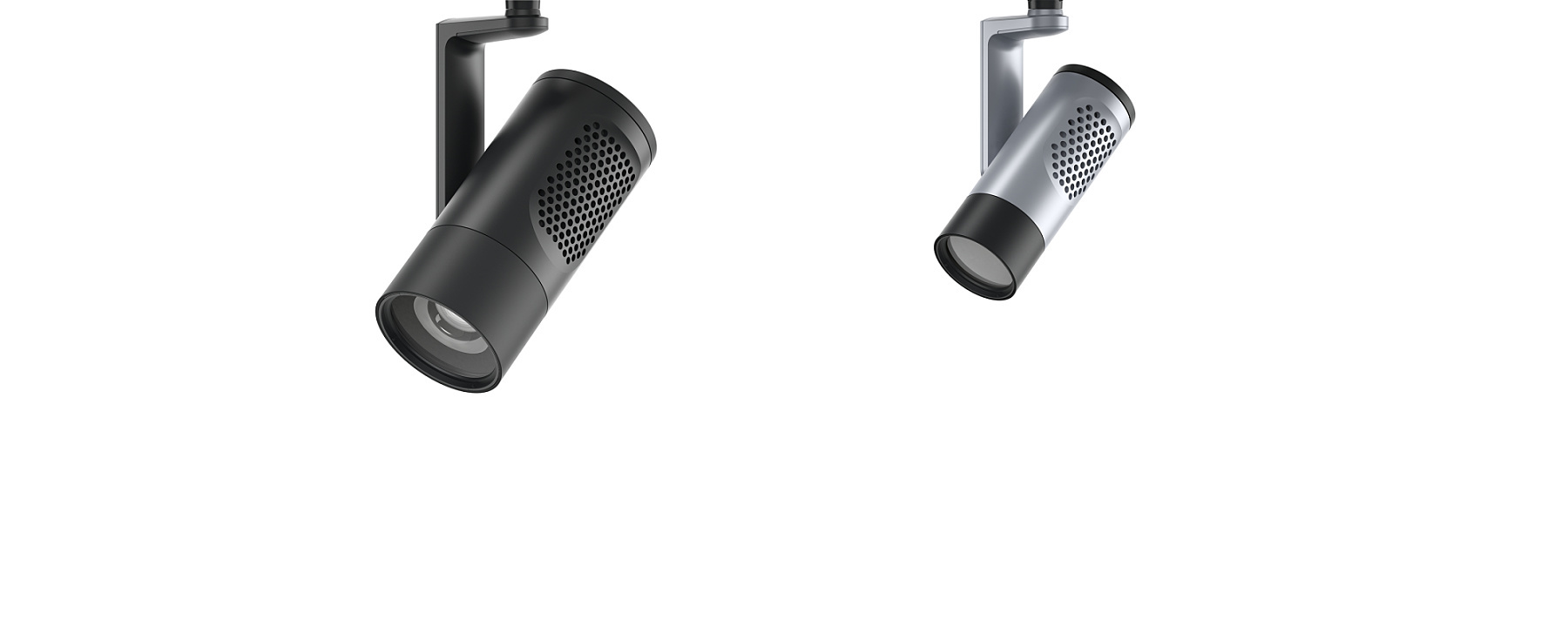 ERCO Eclipse InTrack spotlights for precise accent lighting with Darklight lens.
