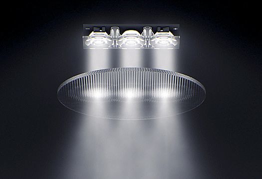 ERCO lighting fixture providing precise light distribution for efficient public building illumination.
