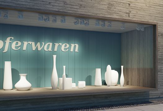 Storefront featuring ERCO lighting, designed for visual comfort and product display.
