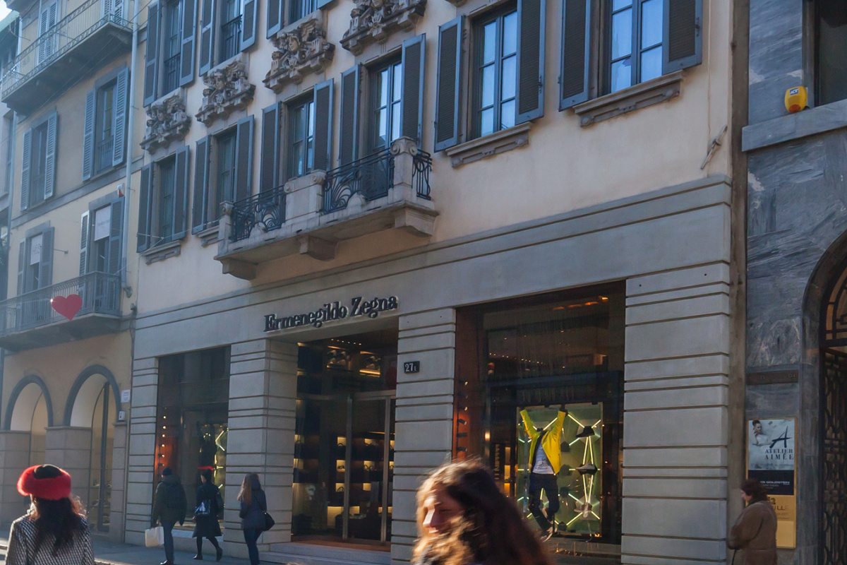 Ermenegildo Zegna fashion boutique