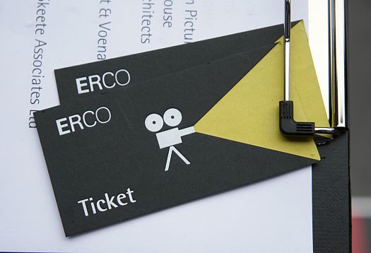 ERCO ticket for a film screening at the London showroom.