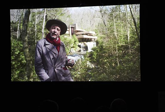Frank Lloyd Wright documentary screening at ERCOs London showroom.