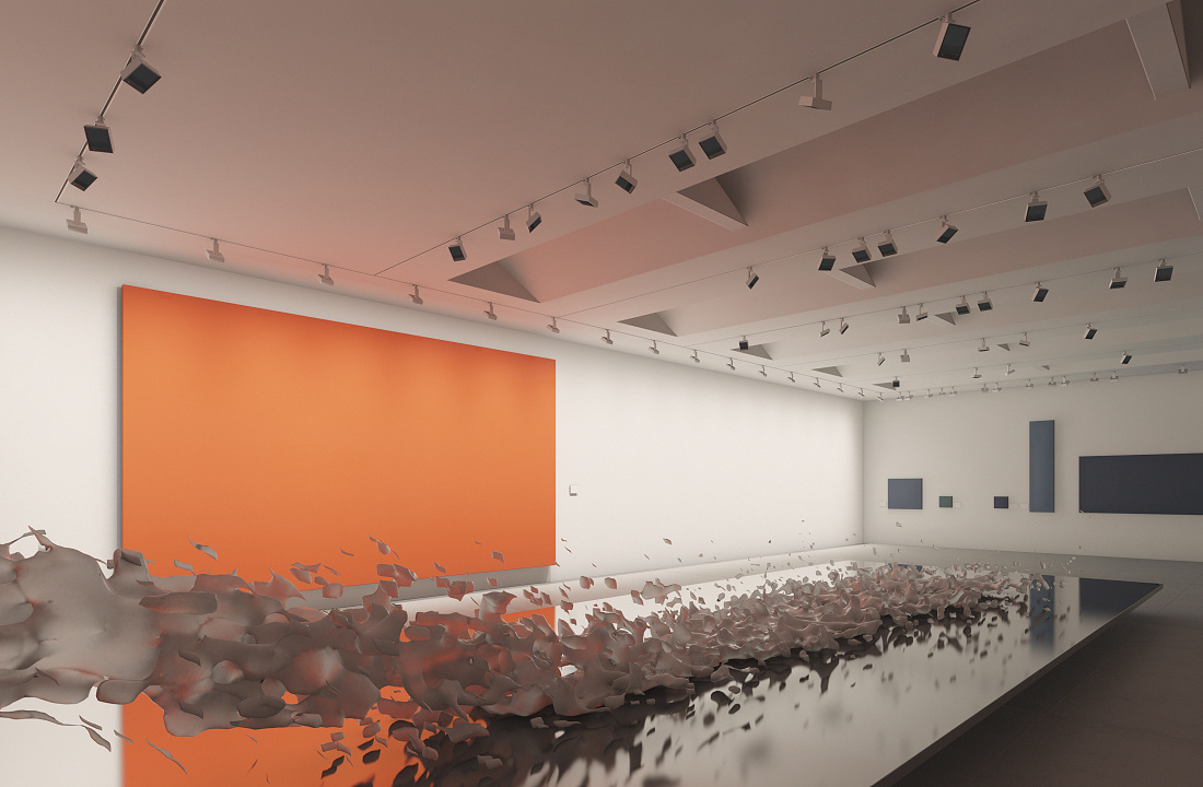 Gallery with ERCO lighting: Accent lighting and wallwashing for art exhibitions.