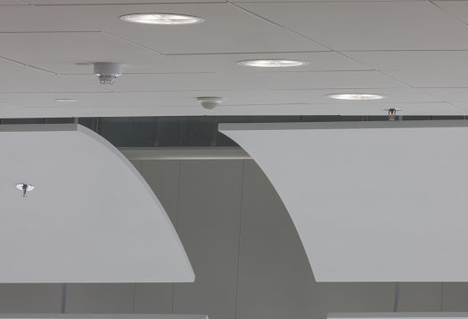 ERCO LED downlights providing efficient office lighting at Gebrüder Heinemann, Hamburg.