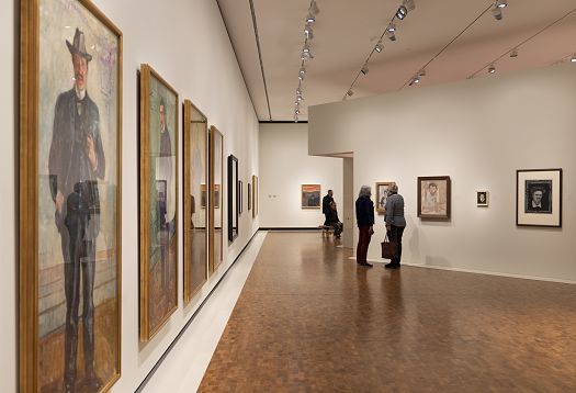ERCO Parscan spotlights illuminate Munch artworks at the Munch Museum in Oslo.