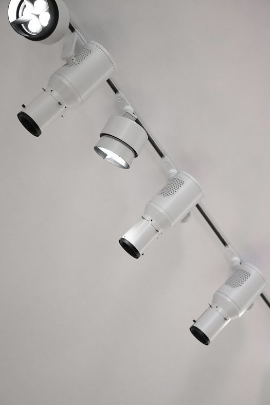 ERCO Parscan spotlights on a track, providing versatile lighting in the Munch Museum Oslo.