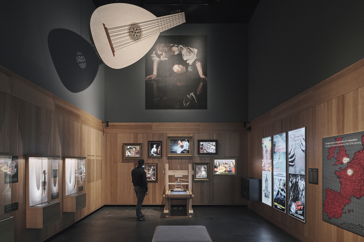 Interior of the House of Hungarian Music featuring ERCO lighting for visual comfort.