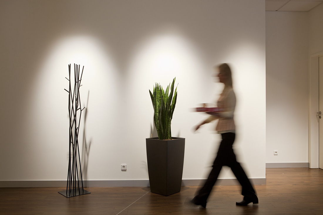Ibis Hotel Bonn interior with LED wall washers and spotlights for efficient lighting.