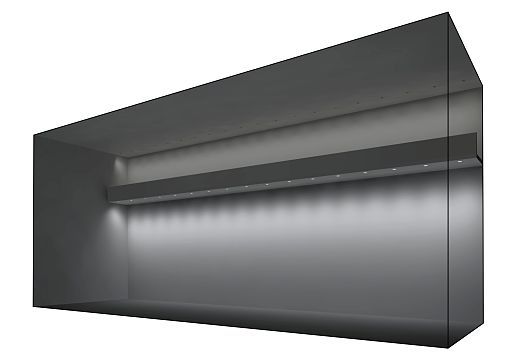 ERCO wallwashers provide uniform vertical illumination for high walls.