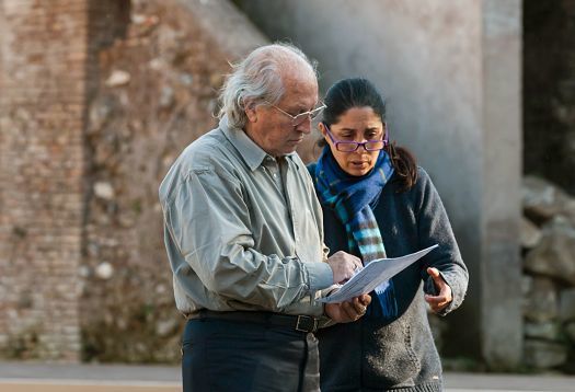Vittorio and Francesca Storaro review lighting plans for the Roman Forum using ERCO LED lighting.
